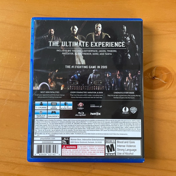 PS4, mortal combat XL video game. Perfect gift for your gamer! - Picture 2 of 4